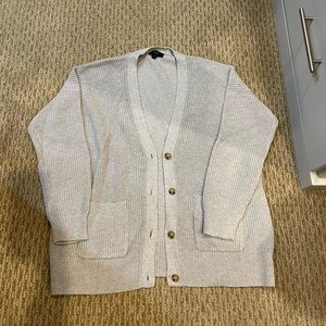 J. Crew gray cardigan sweater